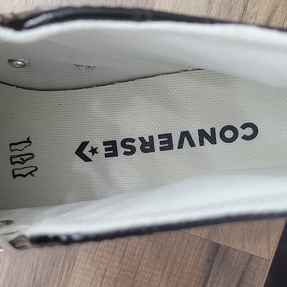 Converse Black and White High-Top Sneakers - Picture 13 of 14